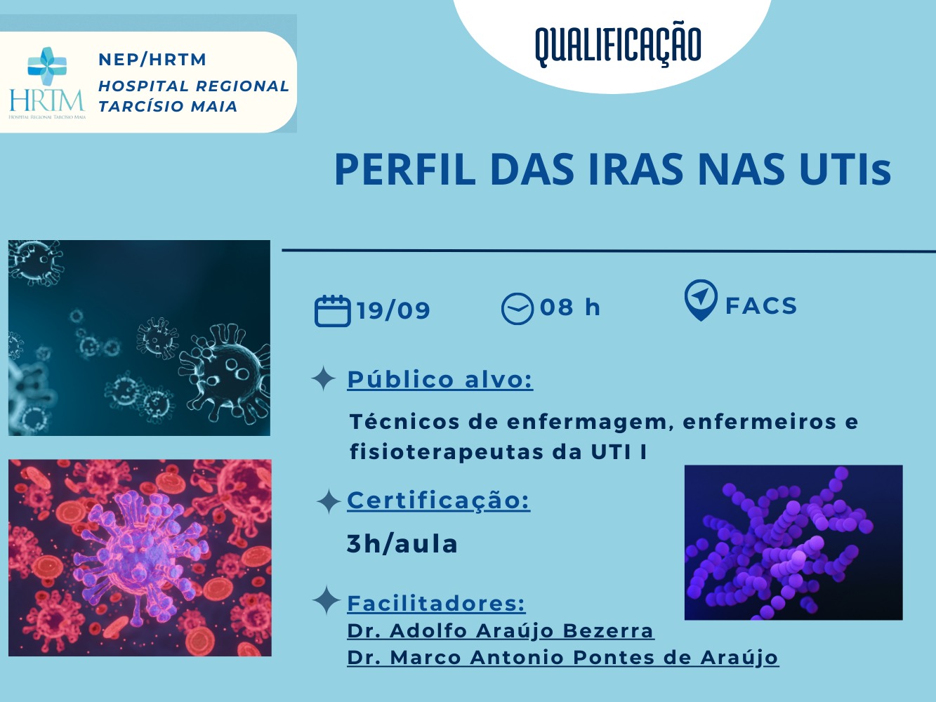 Banner do evento PERFIL DAS IRAs NAS UTIs