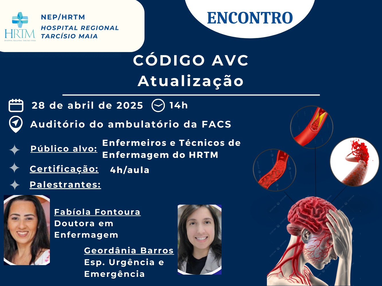 Banner do evento Código AVC - Atualização