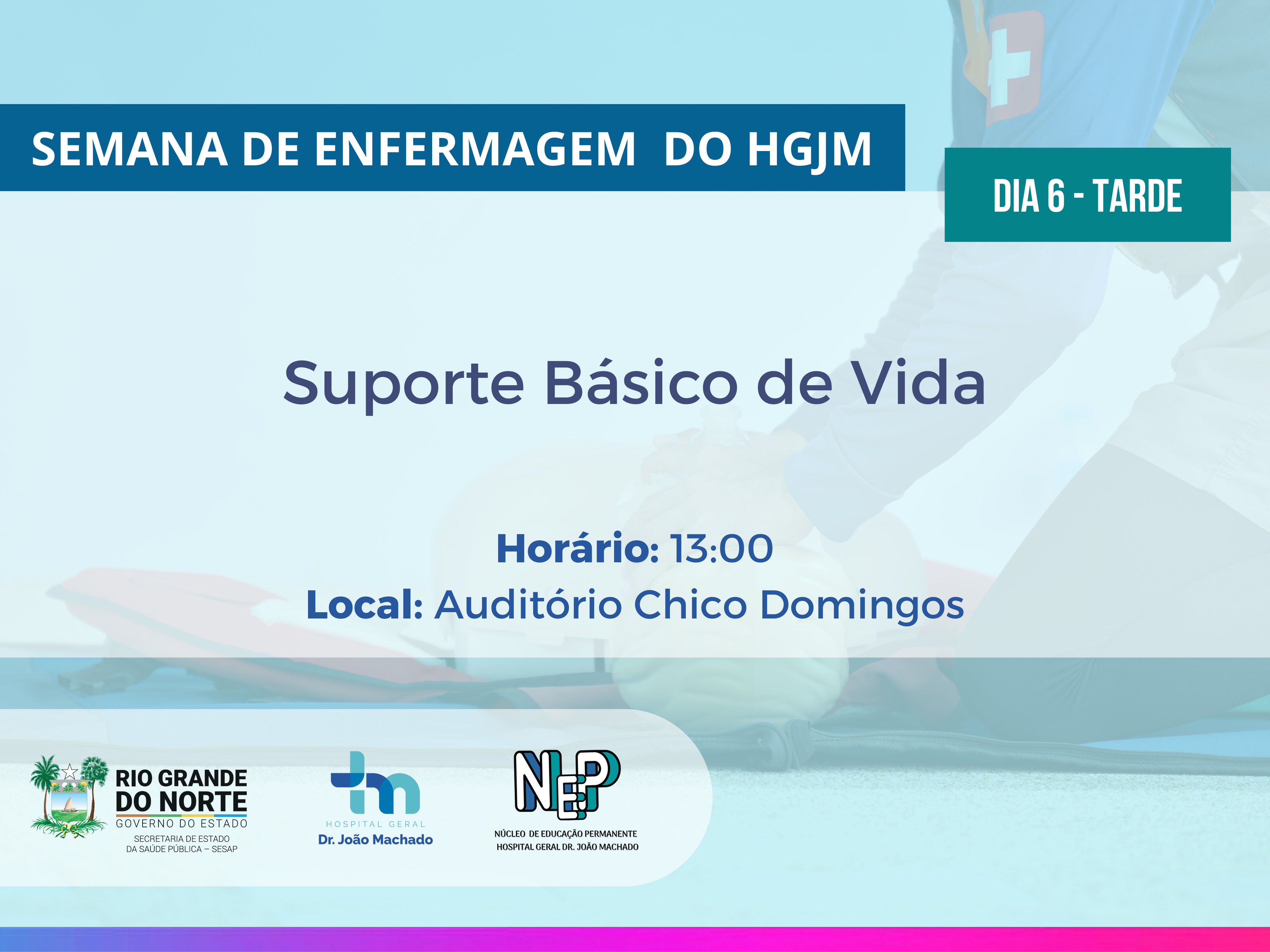 Banner do evento Suporte Básico de Vida