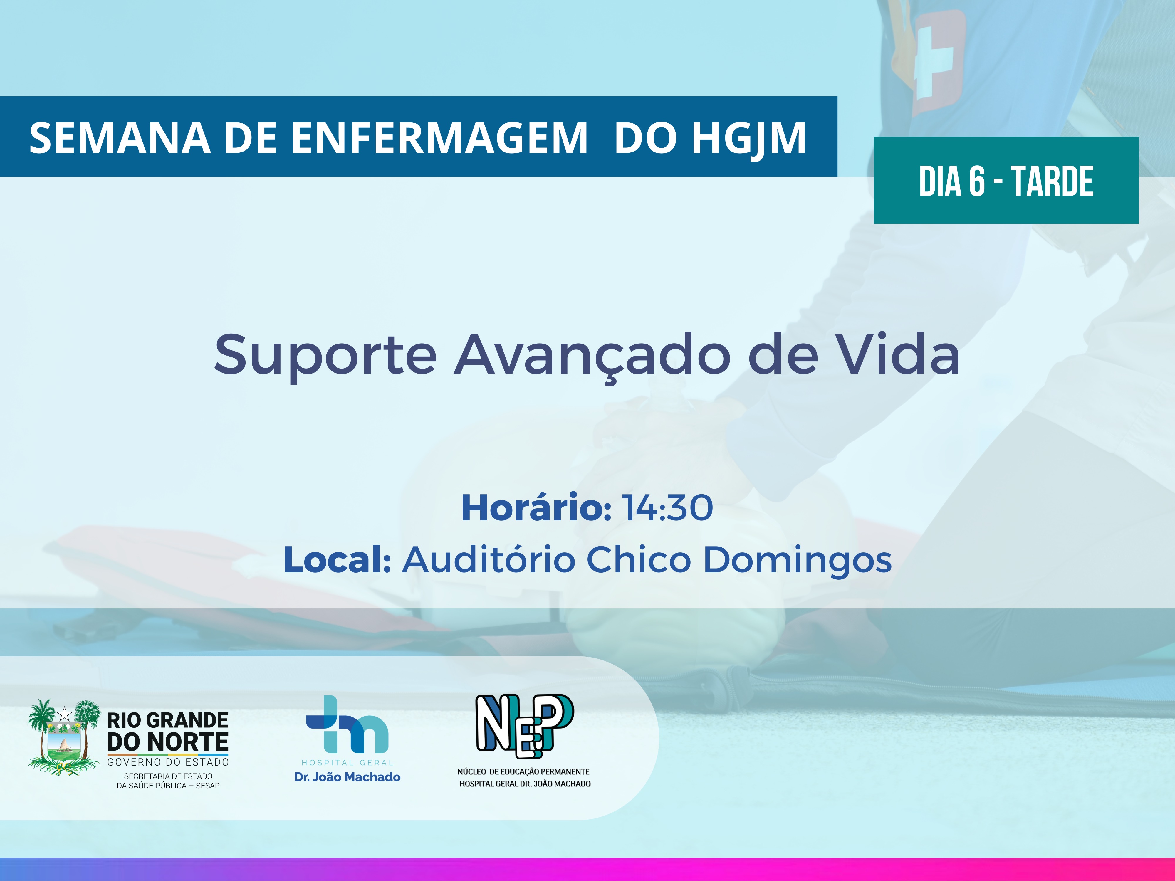 Banner do evento Suporte Avançado de Vida