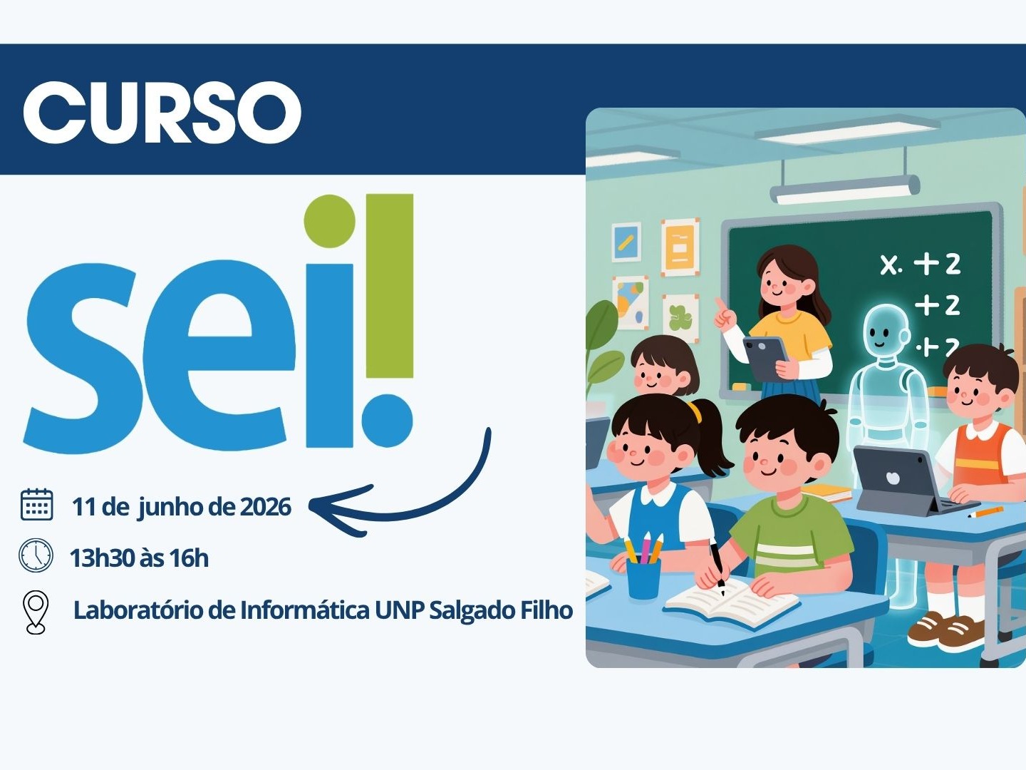 Banner do evento SEI PRIMEIRA TURMA